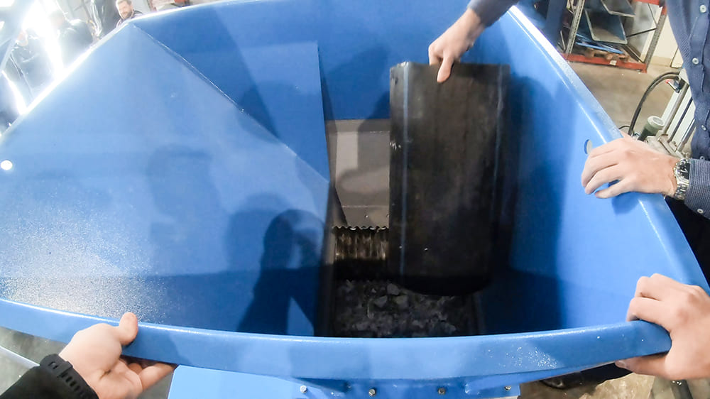 измельчение трубы